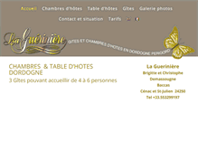 Tablet Screenshot of la-gueriniere-dordogne.com